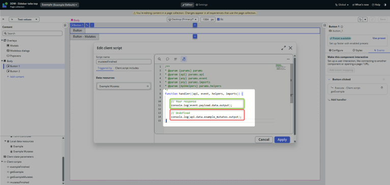 Calling Data Resources From Client Scripts тау My Ui Builder Corner тшх