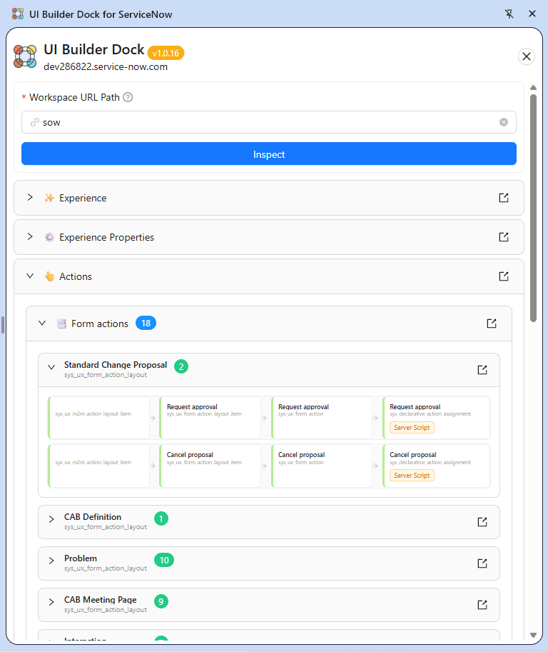 Workspace inspector – My UI Builder Corner ☕